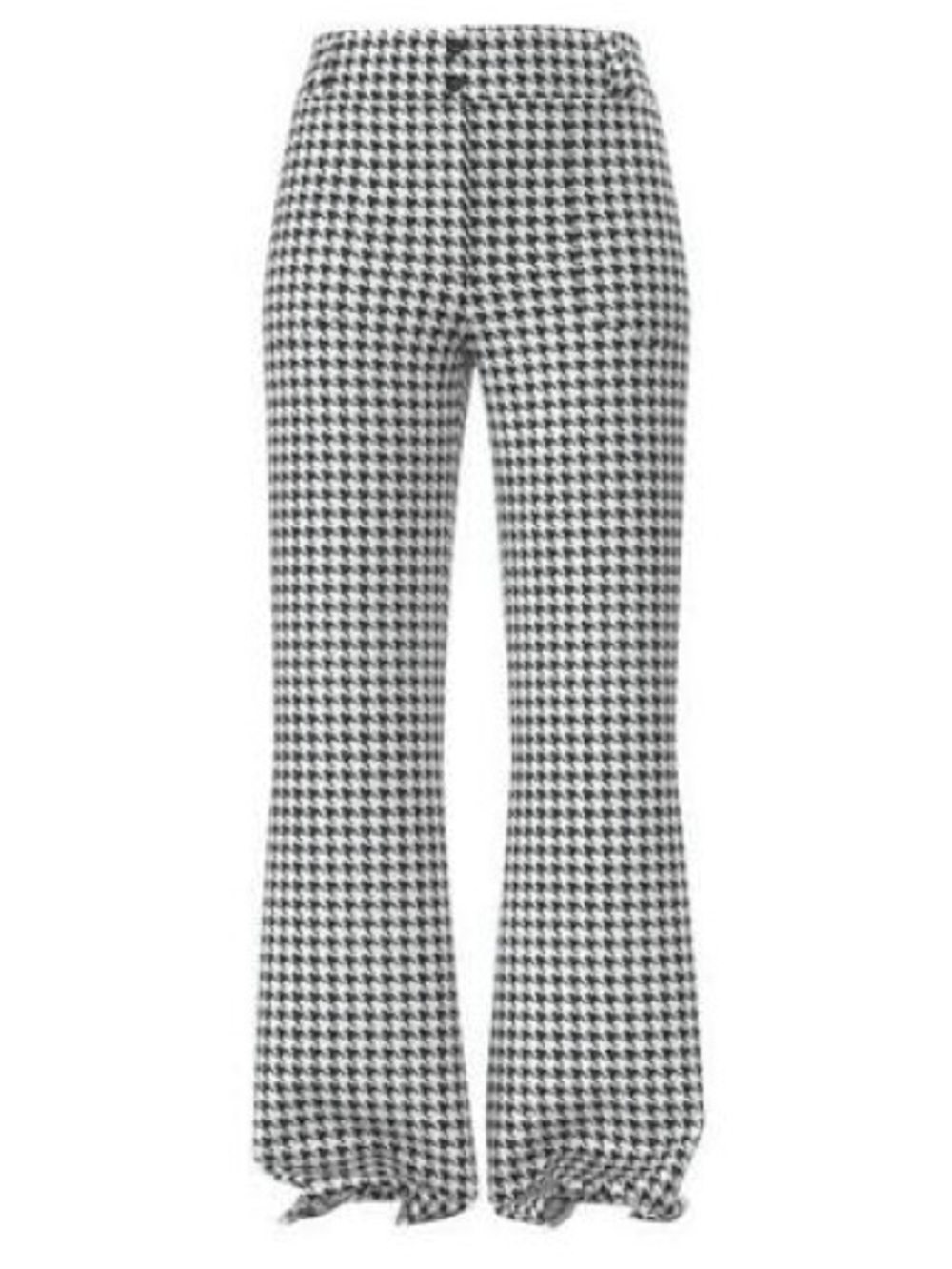LuLaRoe Emery Black & White Houndstooth Wide Leg Pants - Picture 1 of 4